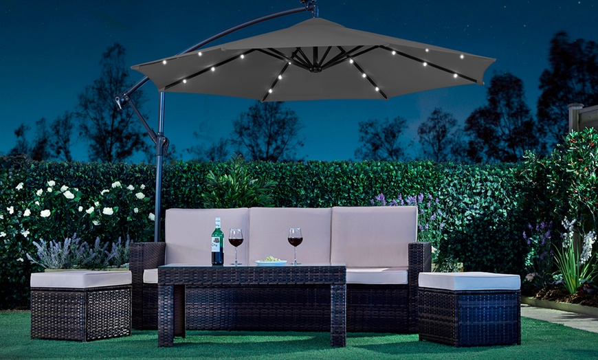 Jusqu Parasol Jardin Led Groupon