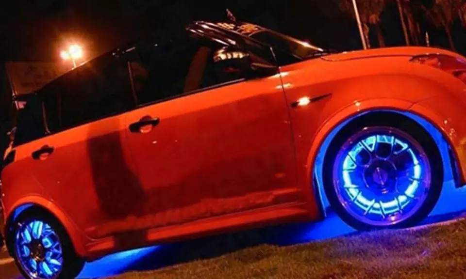 2x oder 4x LED-Speichenlicht für Fahr- oder Motorräder