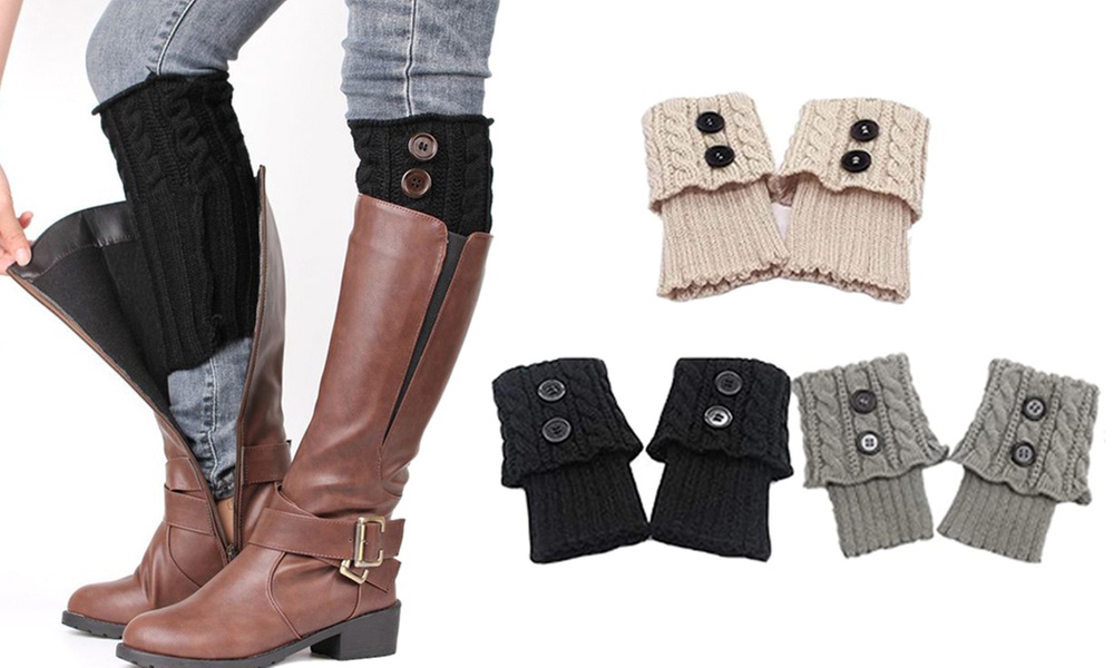 1x, 2x oder 3x Dehnbare Stiefelstulpen