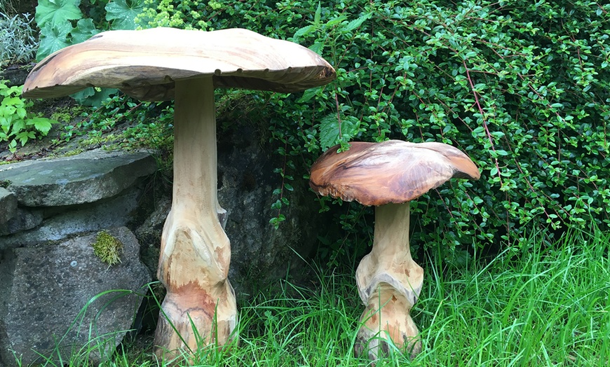 Handgemachter Pilz Aus Teakholz Groupon Goods