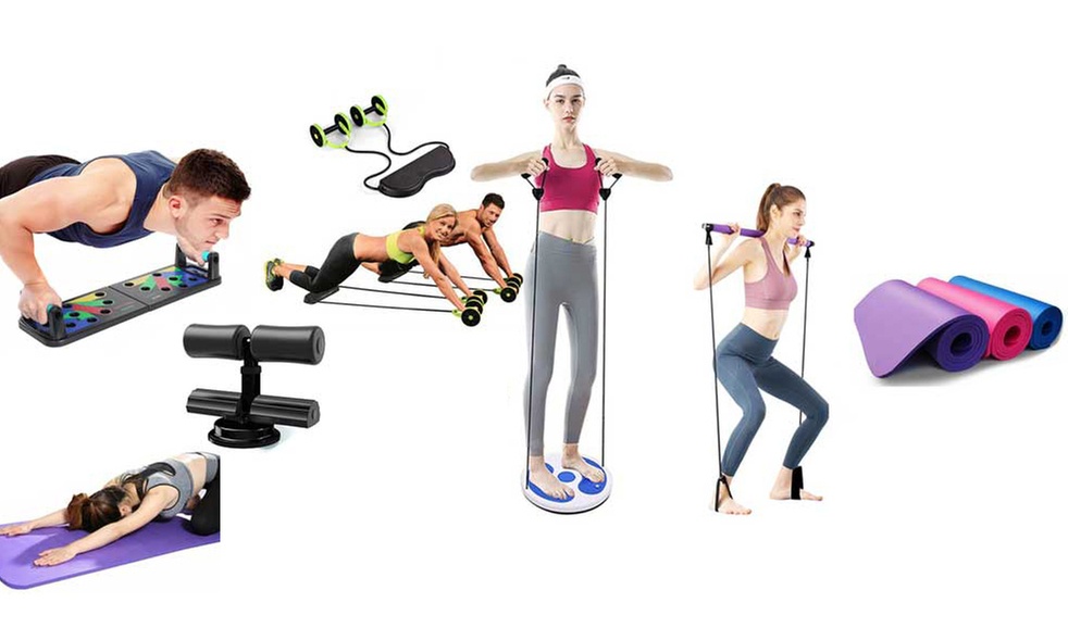 Attrezzi per attività sportiva, fitness e yoga