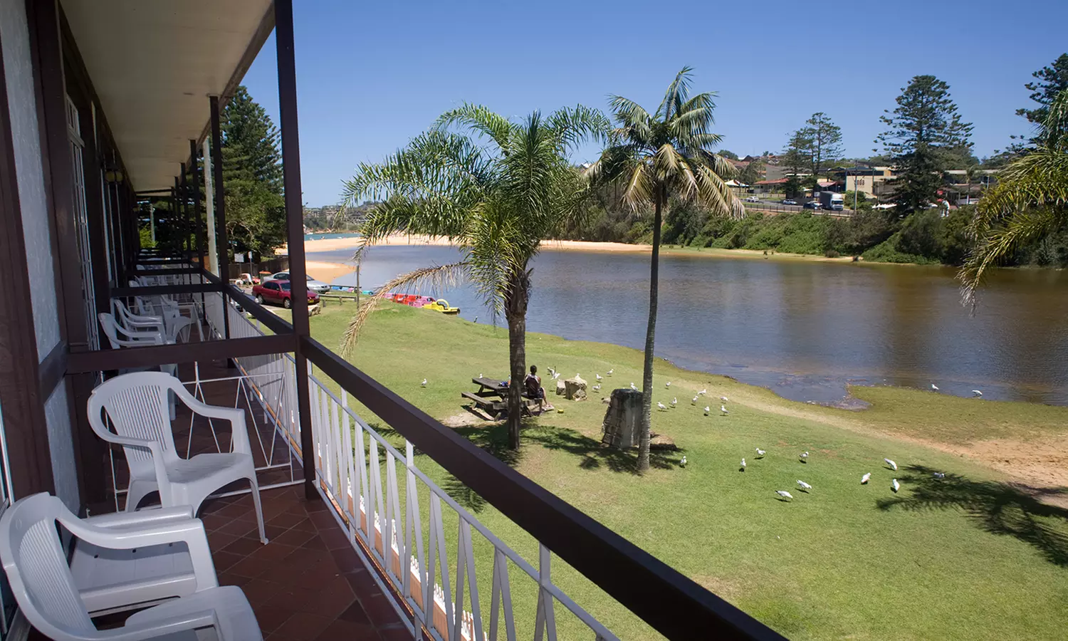 Terrigal: Lake Front or Family Room Stay with Parking, Wi-Fi & More