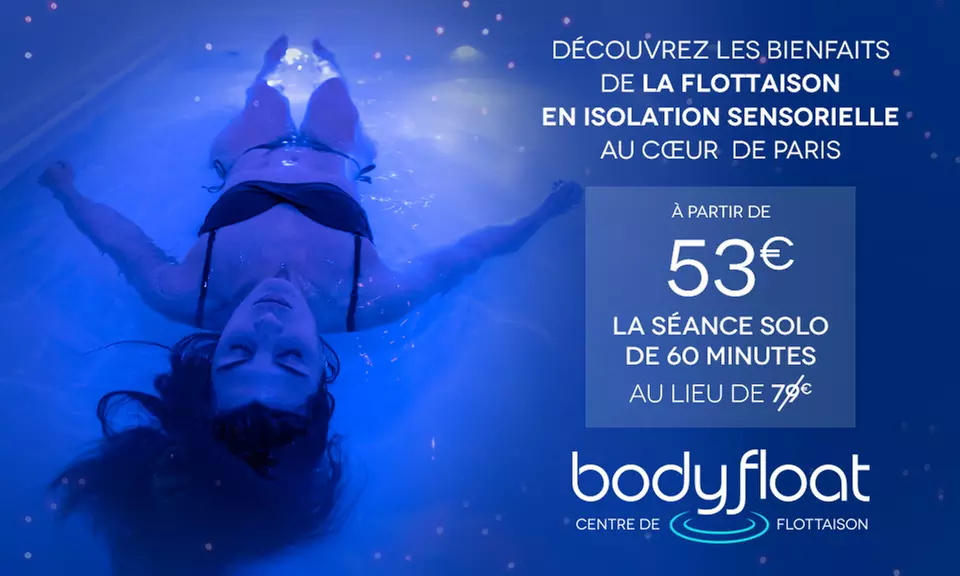 Évasion sensorielle : séance de flottaison avec Body Float Paris 17e