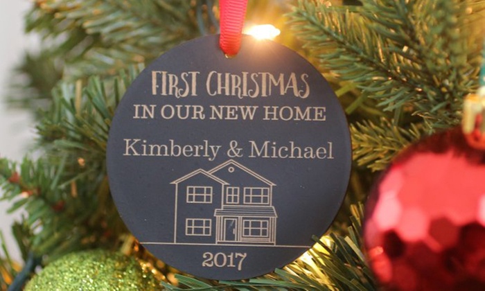 One, Two, Three, or Four Personalized Holiday Ornaments from 2712 Designs (Up to 77% Off)