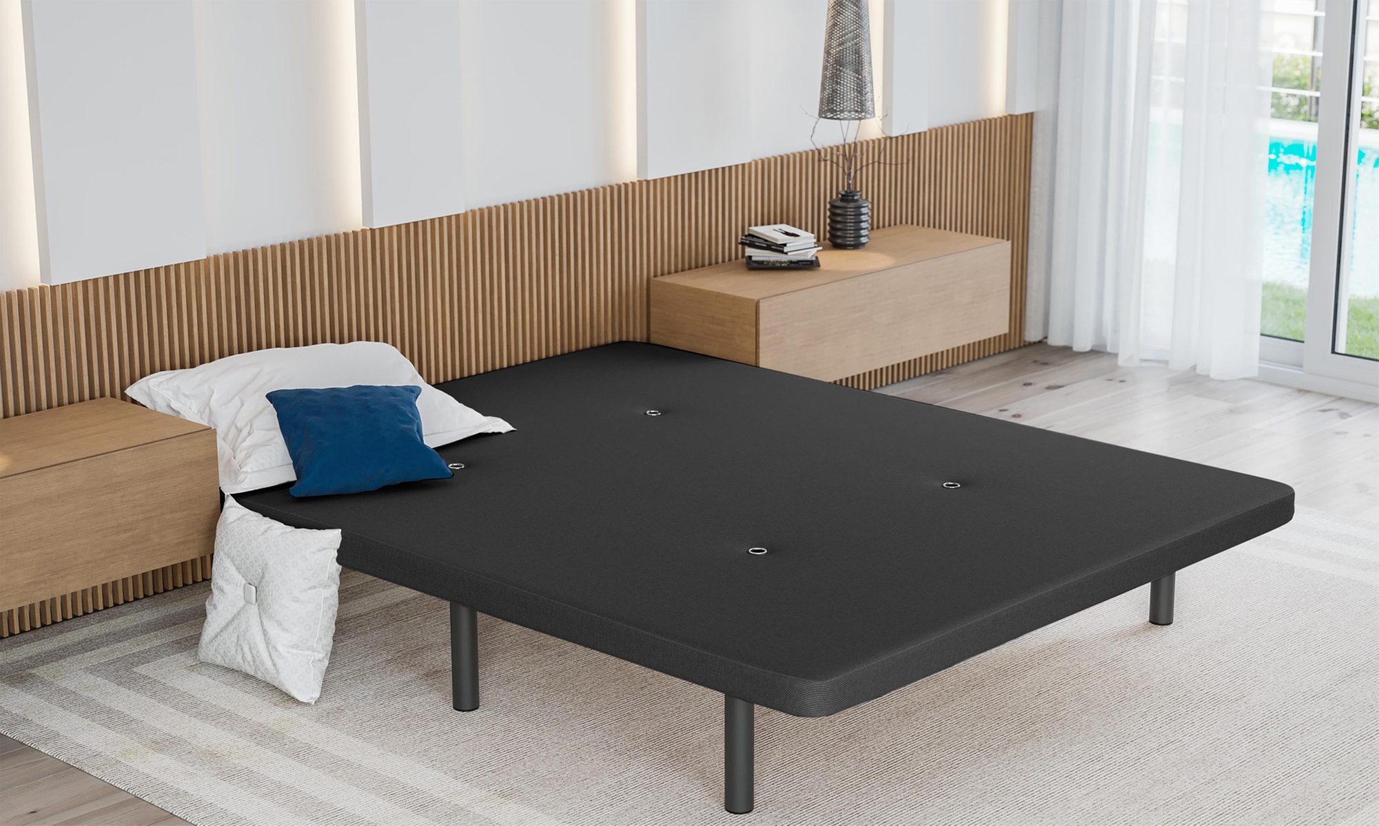 Base tapizada para colchón