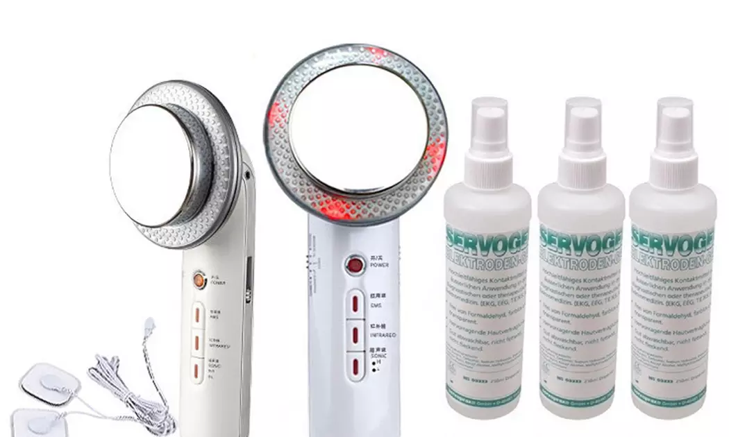 3-in-1 Beauty-Gerät mit Ultraschall, EMS und Infrarot