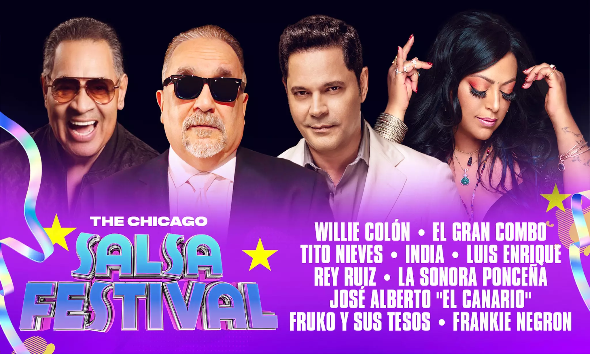 Chicago Salsa Festival W/ Willie Colon, El Gran Combo, Tito Nieves, India, Luis Enrique, & more on Sept. 28 at 8 p.m. - Primary Image