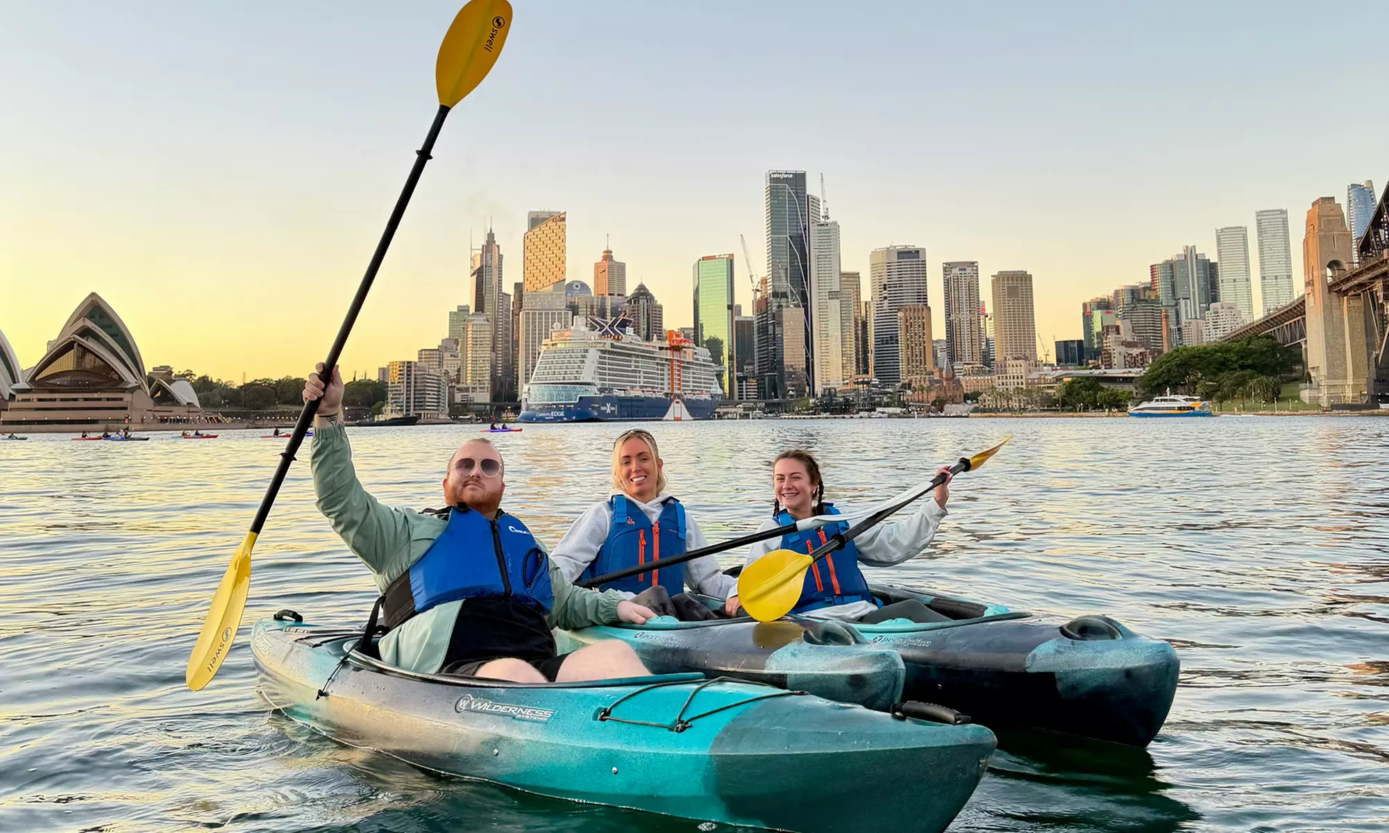 Sunrise & Sunset Sydney Harbour Kayaking for 1–4 People
