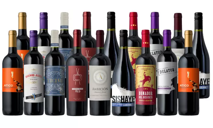 6-, 15-, 18-Bottle Cabernet Wine Sampler from Splash Wines (Up to 81% Off). Three Options Available. - Primary Image