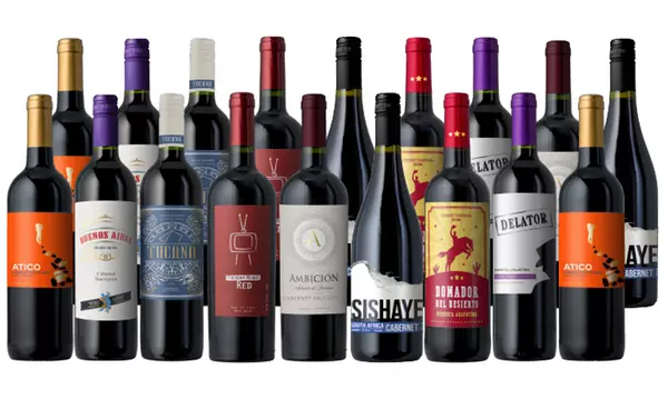 6-, 15-, 18-Bottle Cabernet Wine Sampler from Splash Wines (Up to 81% Off). Three Options Available. - Primary Image