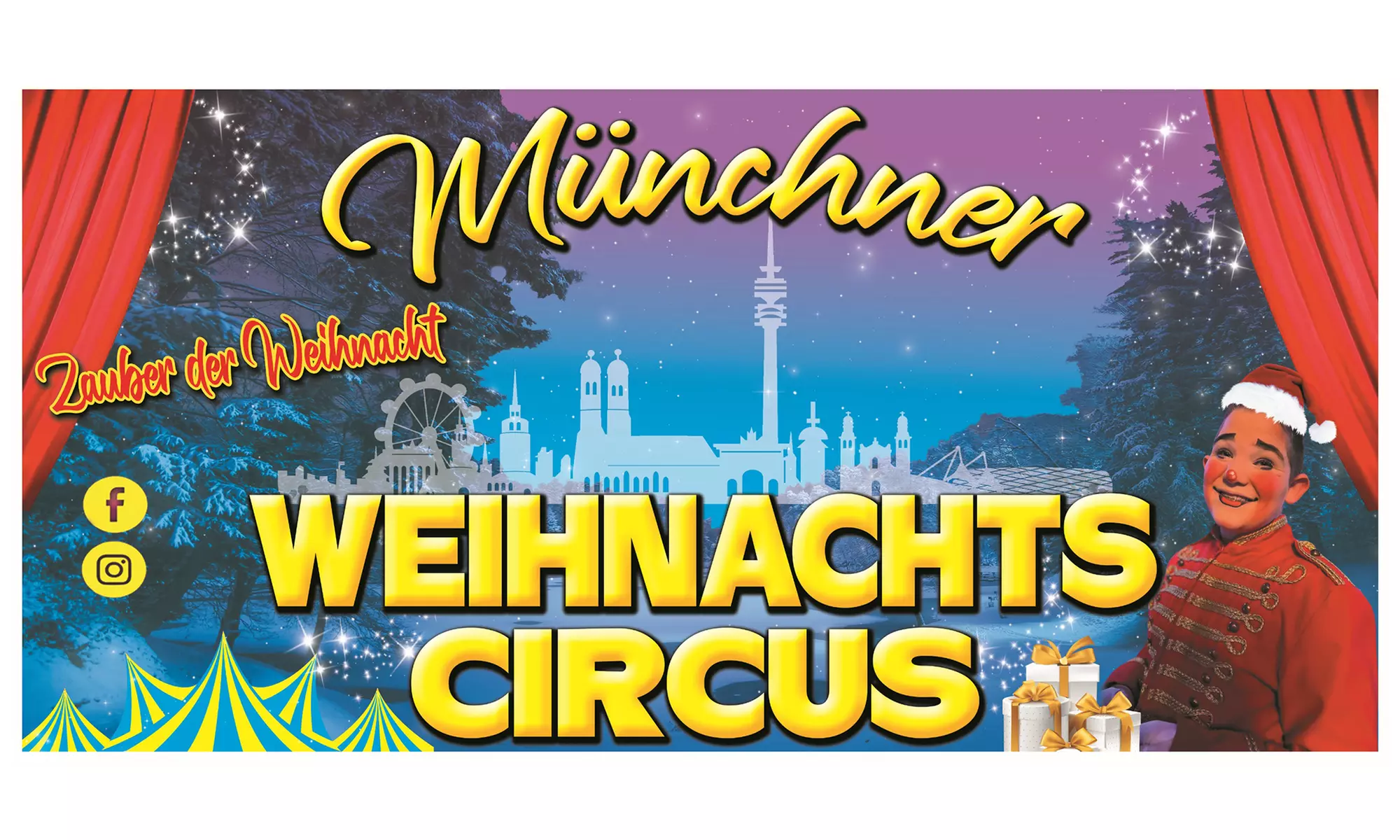 Ticket für den Münchner Weichnachtcircus im Dezember und Januar