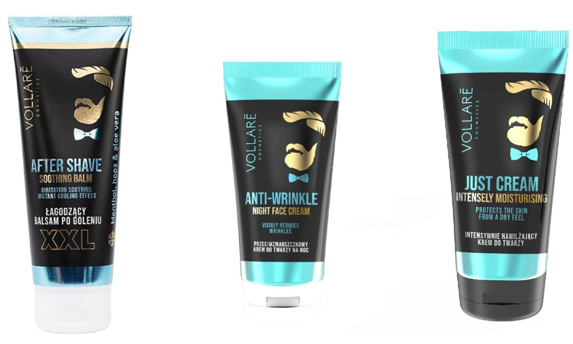 1, 2 o 3 creme per la cura del viso uomo Ingrid Cosmetics