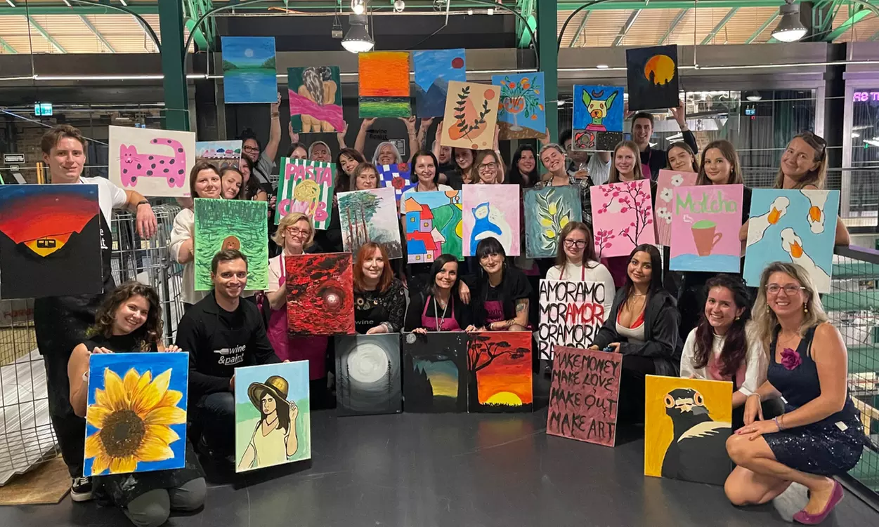 Stwórz własny obraz: voucher na wybrane wydarzenie Wine & Paint