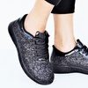 Mata Women S Lace Up Glitter Sneakers Sizes Groupon