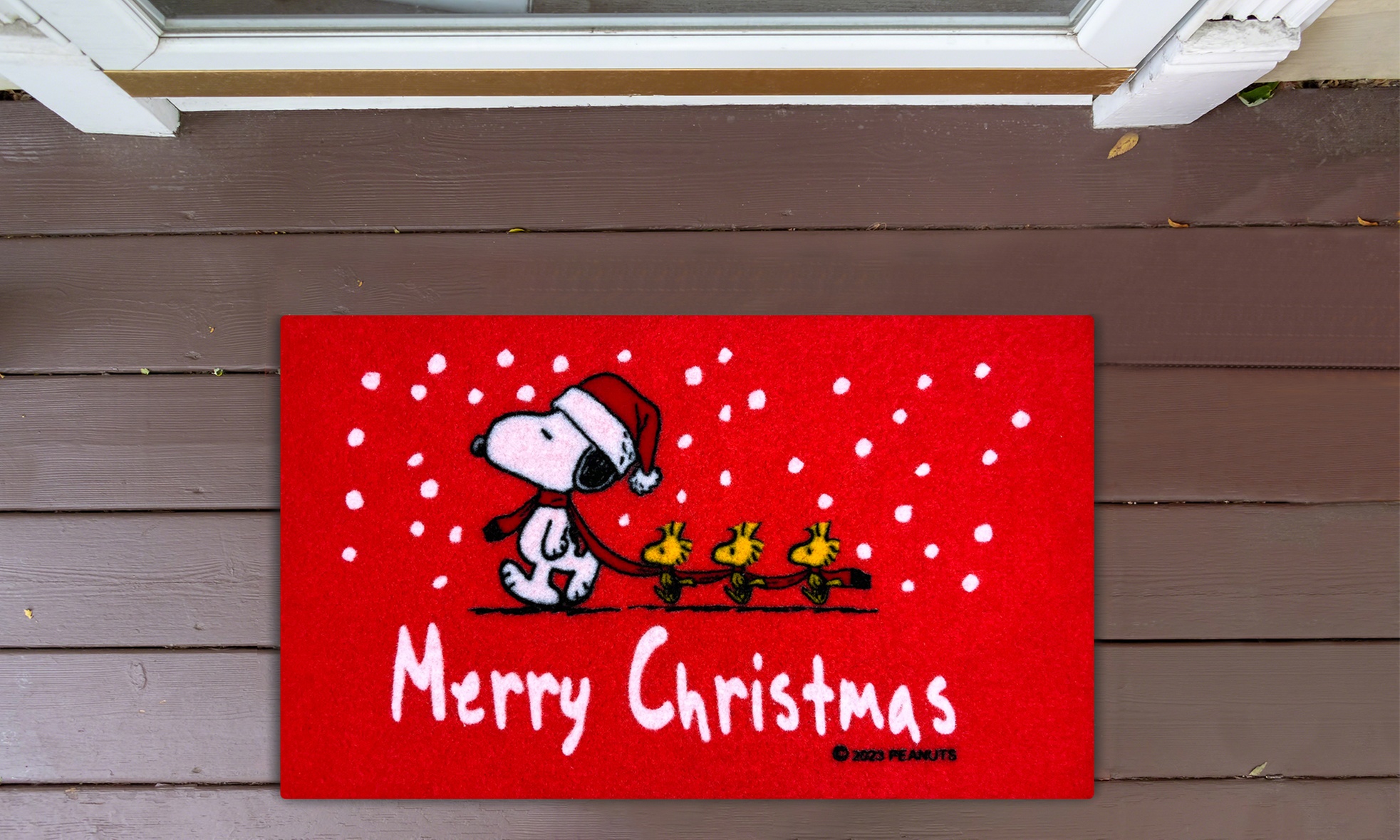 1 o 2 zerbini in stile natalizio Snoopy Peanuts