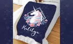 Personalized Kid’s Sherpa Blanket - Cozy Throw (Up to 50% Off)