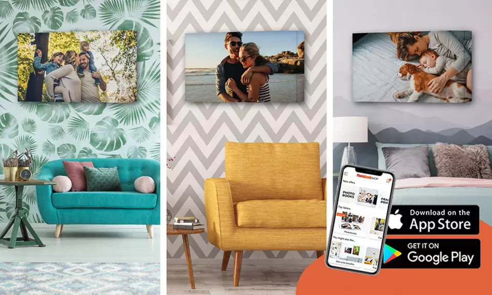 Personalised Canvas Print via PhotobookShop App