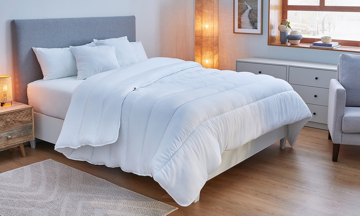 Pikolin - Edredón nórdico cálido de microfibra de tacto suave con aloe vera