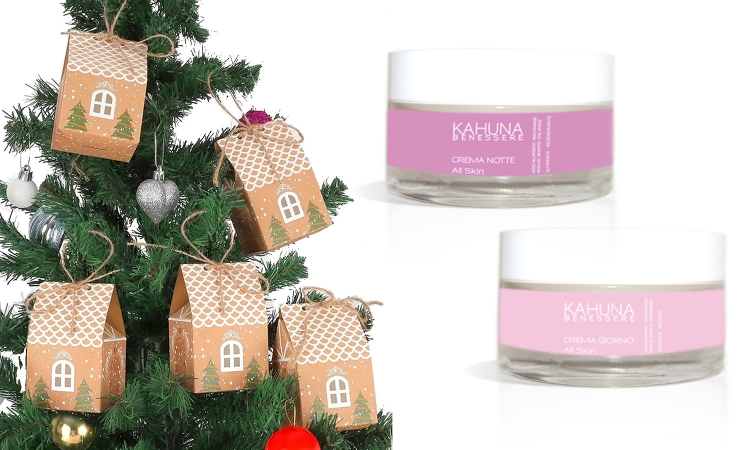 Kahuna Benessere Weihnachts-Set Tages- und Nachtcreme in Geschenkbox