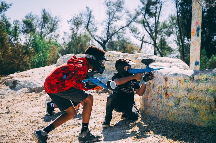 paintball at giant party sports