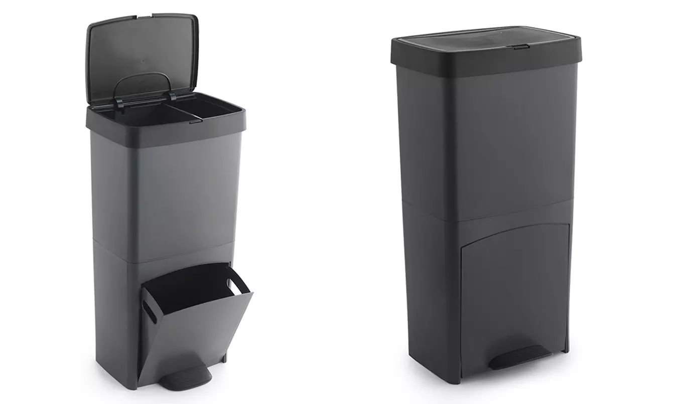 70L Recycling-Behälter mit Fußaktuato