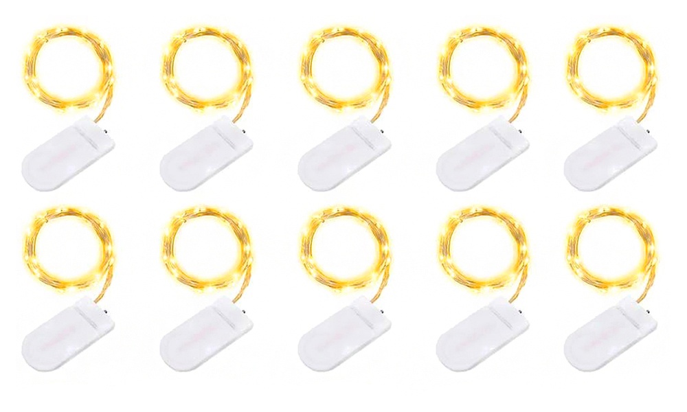 5, 10 ou 20 mini-guirlandes lumineuses