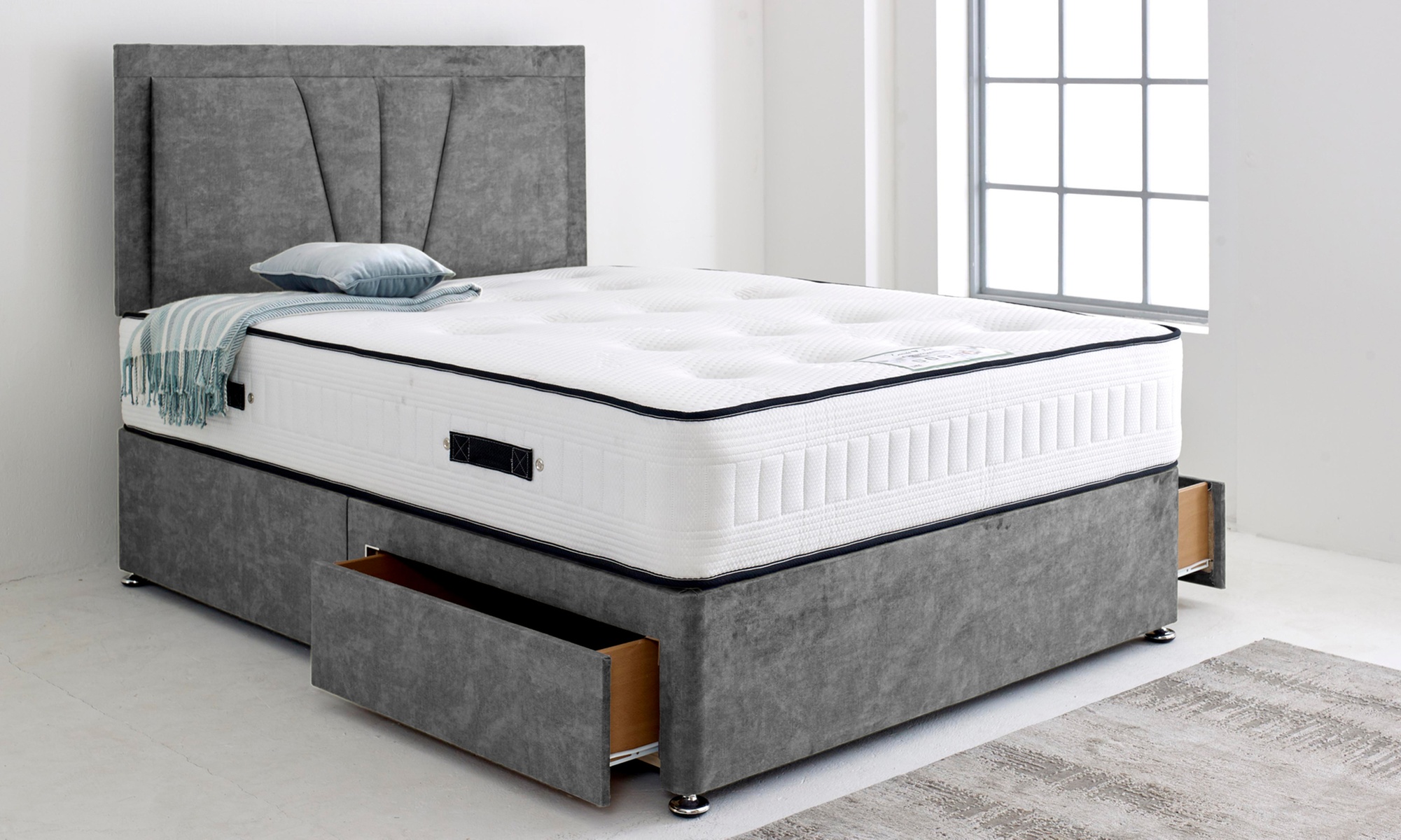 Valencia Divan Bed with Headboard