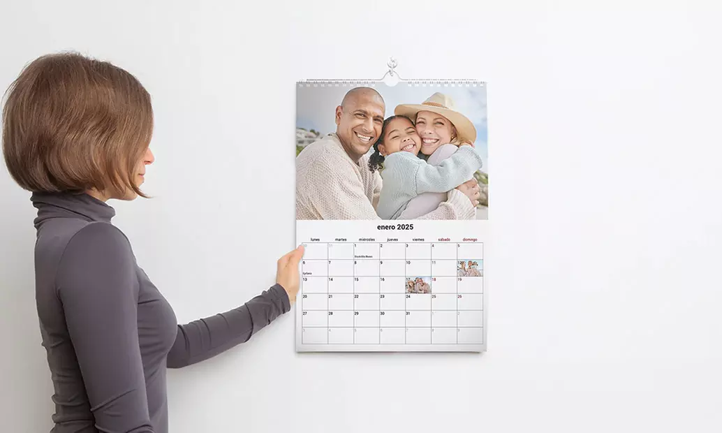 Fotocalendario de pared personalizable en formato A4 o A3
