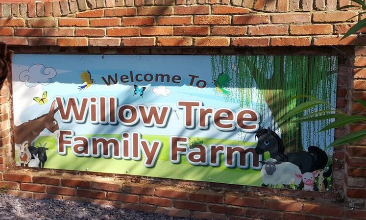 General Entrance with Animal Feed at Willow Tree Family Farm