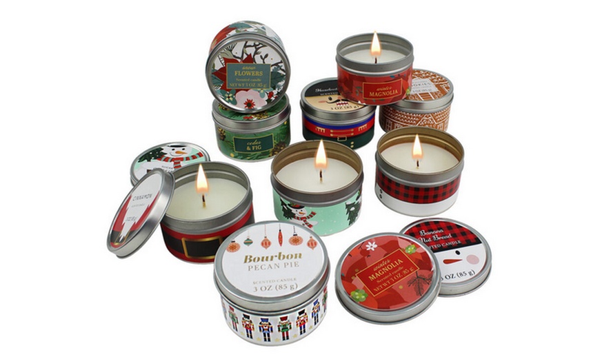 Up To Off Piece Christmas Scented Candle Gift Set Groupon