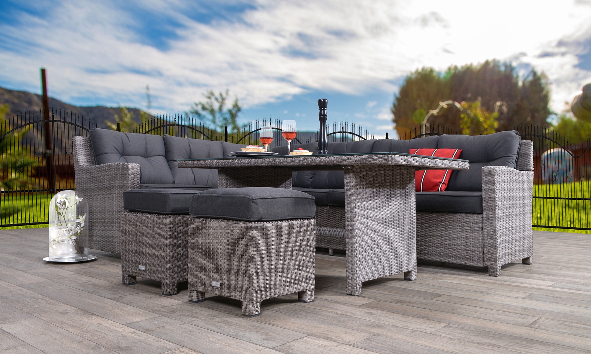 Lounge-Sitzgruppe „Blue Bird“