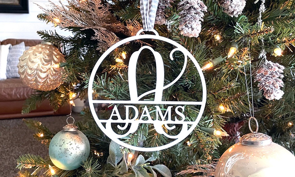 Discover Rusted Orange's custom circle monograms, offering personalized decor options in various sizes up to 56% off