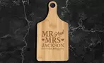 Custom Engraved Bamboo Cutting Board - Personalized Gift (Up to 50% Off)