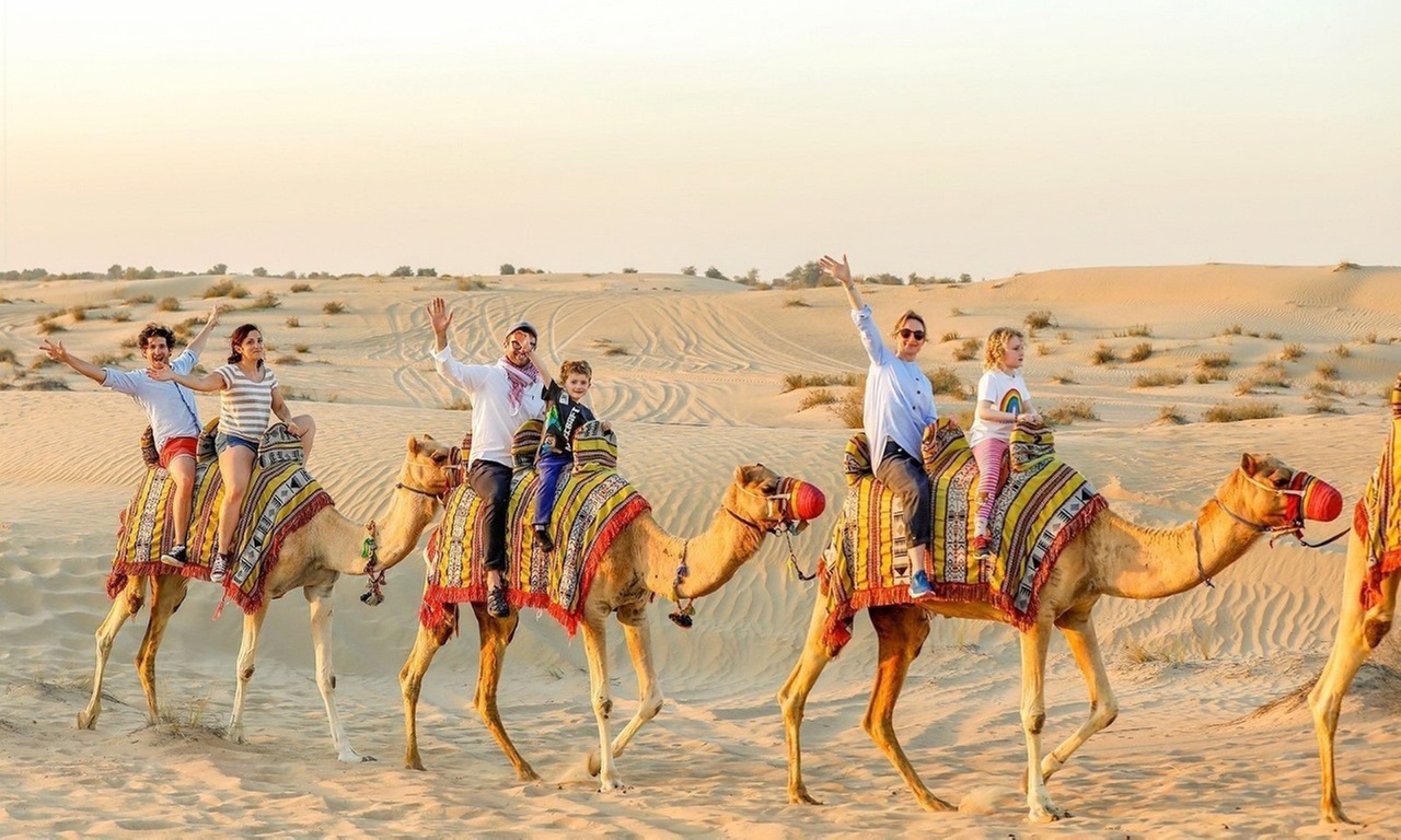 Desert Safari w/ Centralized Van w/ Optional 30-min Quad Bike, & More