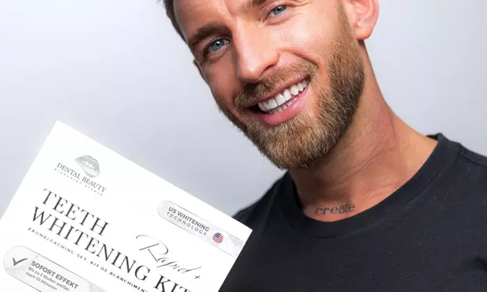 Wertgutschein über 109 € für Zahn-Bleaching-Set Rapid+ inkl. Versand