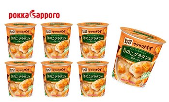 送料無料|ポッカサッポロ|じっくりコトコト サクサクパイ きのこグラタン風ポタージュ