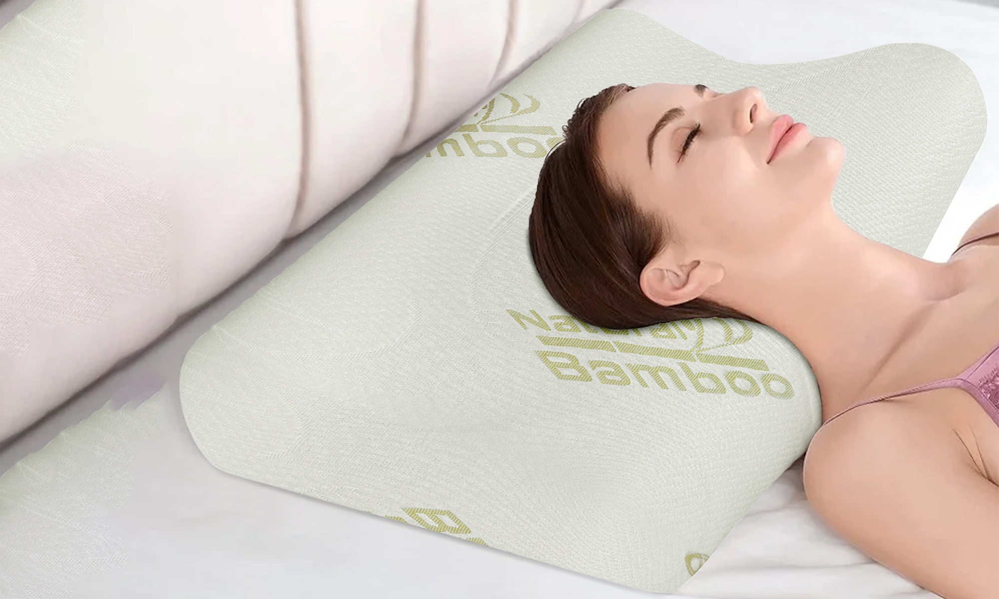 Cojín con memory foam y forro de bambú