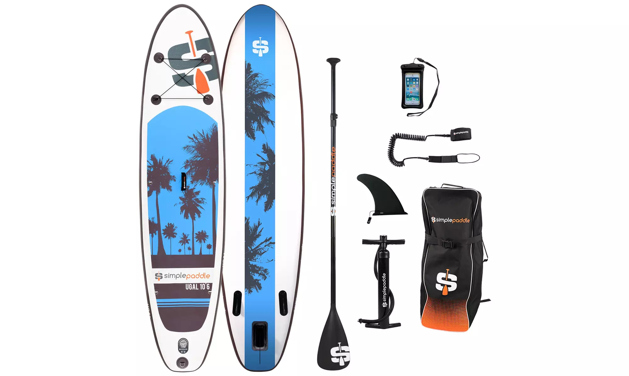 SIMPLE-PADDLE aufblasbares Stand-Up-Paddle-Brett oder Transporttasche