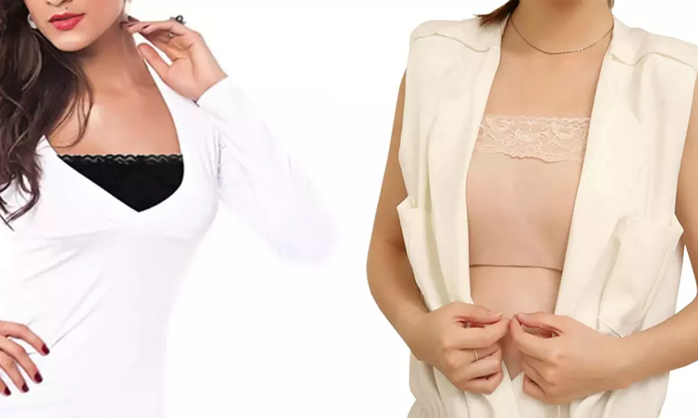 1x oder 3x Dekollete-Clou mit Spitze