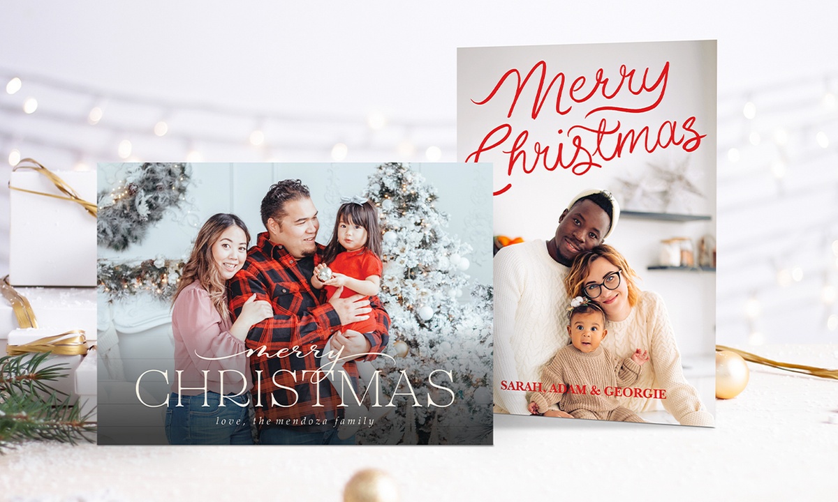 Double Sided Custom Holiday Cards from Staples