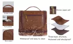 Travel in Style With Personalized Vegan-Friendly Leather Toiletry Bag (Up to 85% Off)