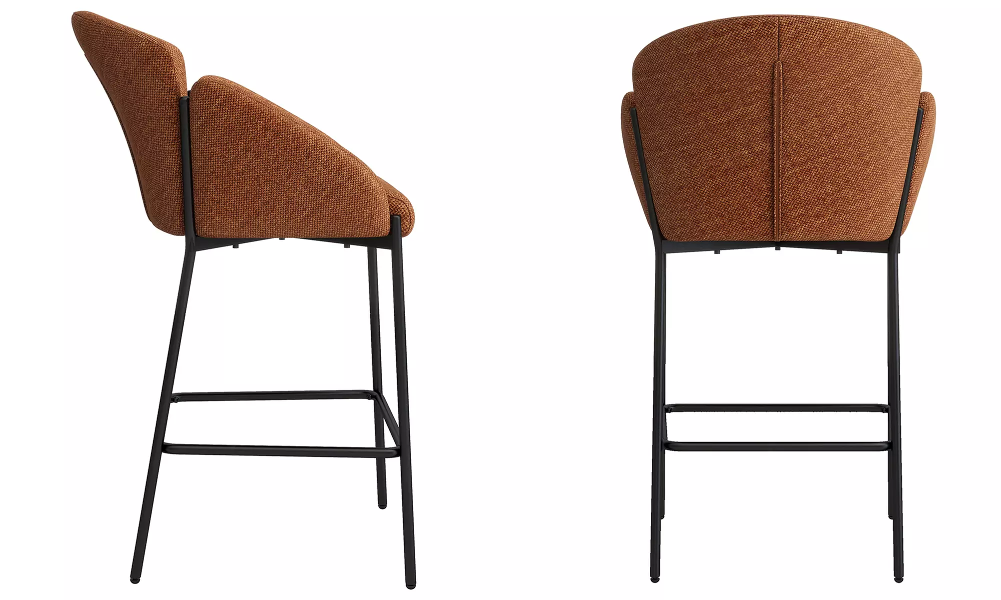 Lot de 2 chaises de bar "Candice" de Doosense