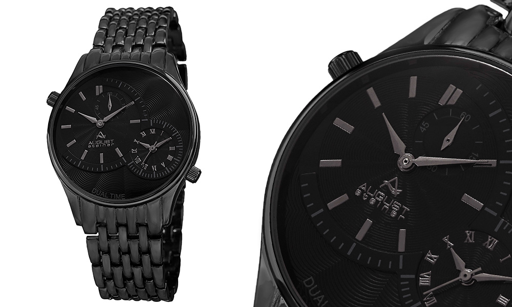 August steiner dual time watch hotsell