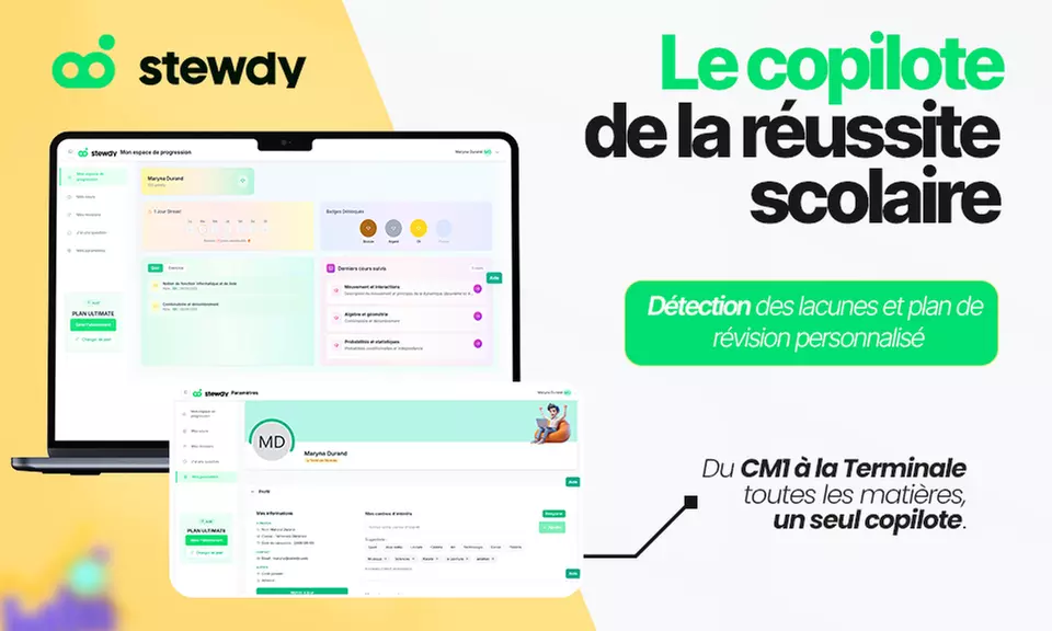 Un mois de succès scolaire avec Stewdy, le coach basé sur l'IA