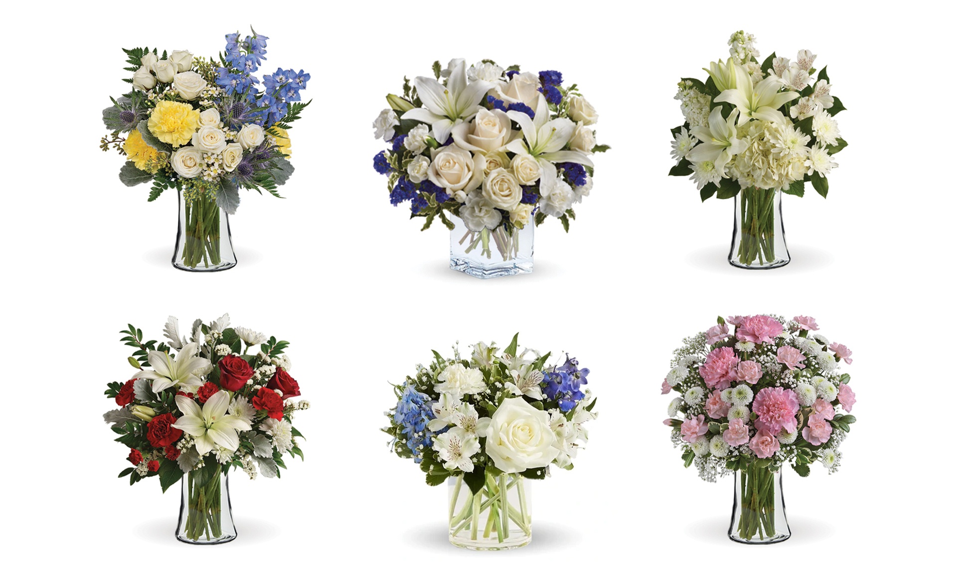 Same Day Winter Flower Bouquets from Blooms Today with Vase & Delivery Up to 26% Off