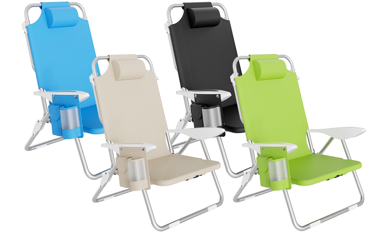 Spiaggina pieghevole con borsa termica integrata Bakaji