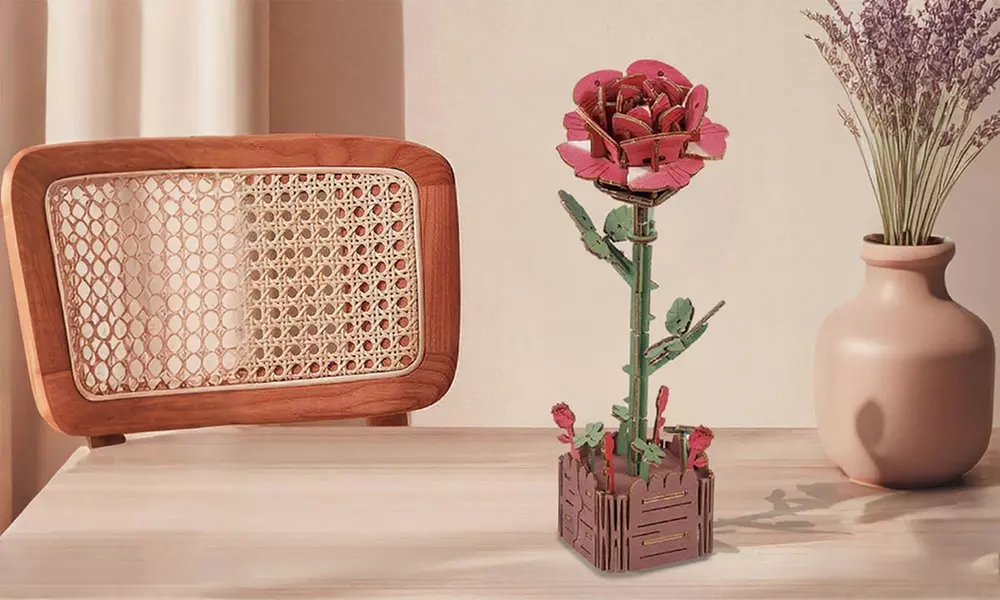 Set di puzzle di fiori in 3D