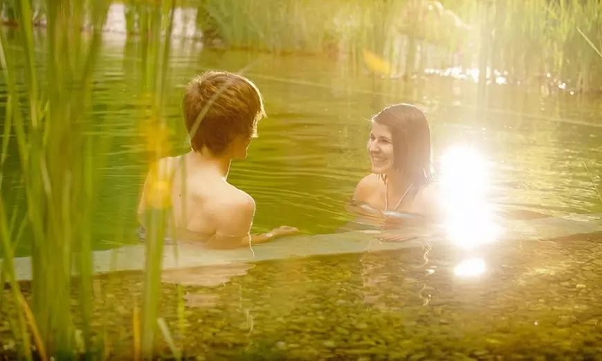 Tageskarte für die Natur-Therme Bedernau für 1-2 Erwachsene / 2 Kinder