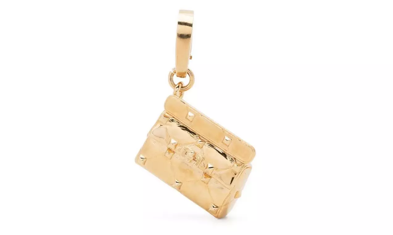 Valentino Garavani Rockstud Quilted Bag Pendant