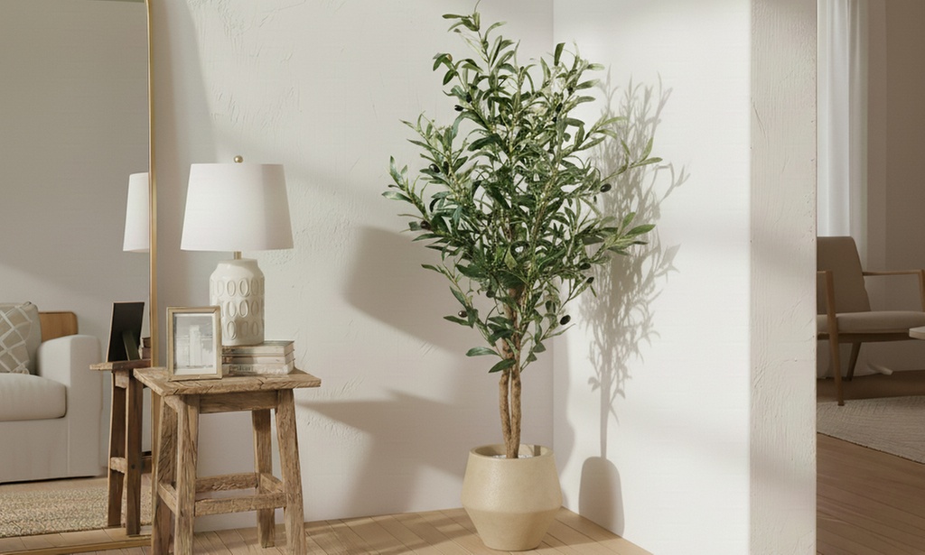 Plante artificielle décorative olivier